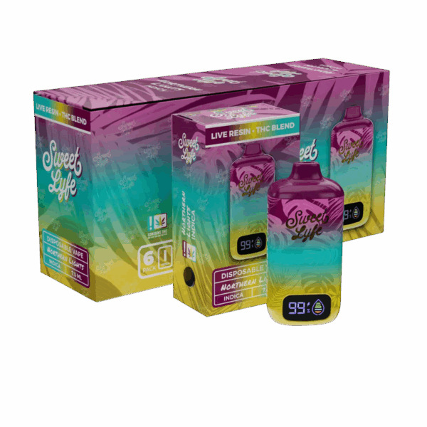 7.5ML Disposable - Live Resin • THC Blend - Northern Lights - Indica - Image 2