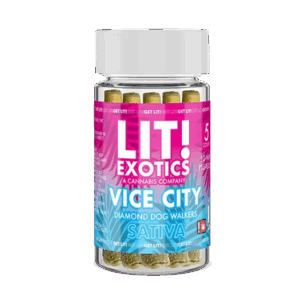Lit! Exotic Diamond Dog Walkers Pre-Rolls - 5ct Vice City - Sativa