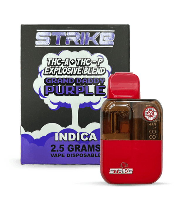 strike 2.5g disposable indica grand daddy purple