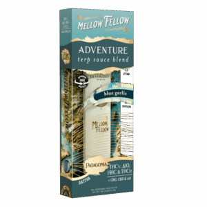 Mellow Fellow Adventure Blend - Terp Sauce 1ml Disposable Spinner Vape - Blue Garlic (Sativa)