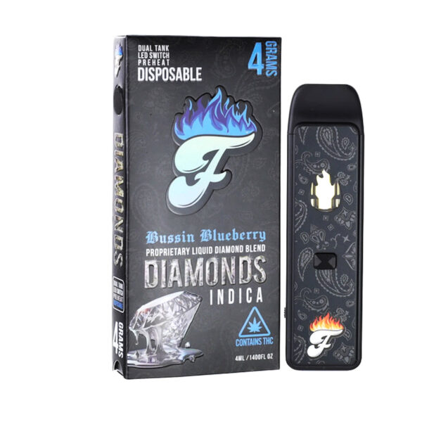 Fuego Liquid Diamond Blend Disposable 4g - Bussin’ Blueberry