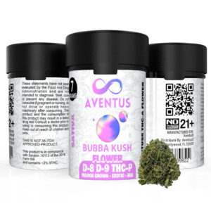 AVENTUS8 FLOWER D-8 D-9 THC-P BLEND Bubba Kush 7g