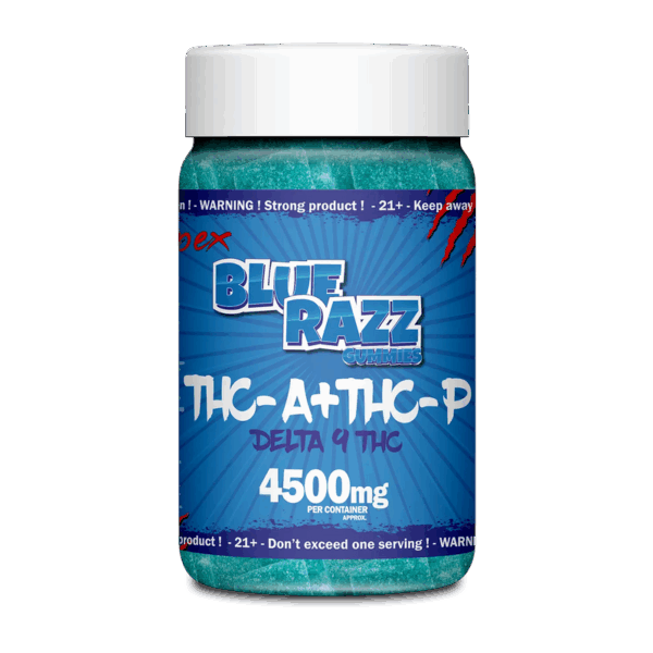 Blue Razz Gummies THC-A + THC-P + Delta 9 THC 4500mg