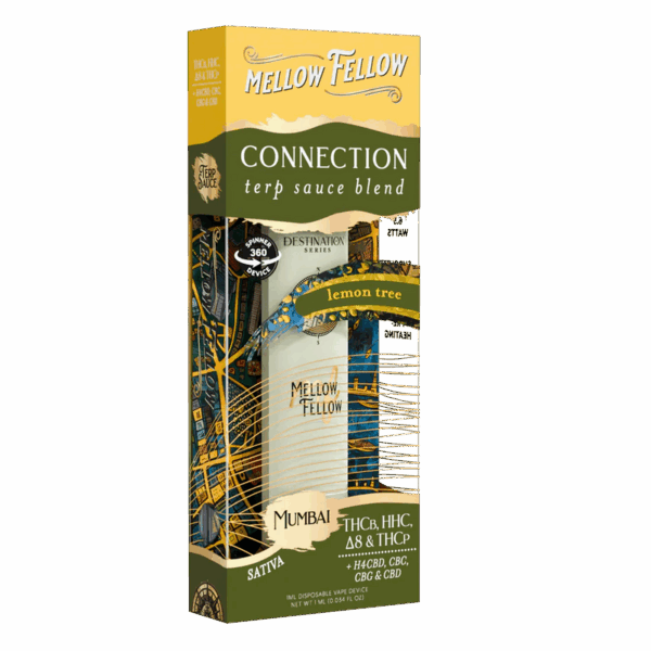 Mellow Fellow Connection Blend - Terp Sauce 1ml Disposable Spinner Vape - Lemon Tree (Sativa) - Image 2