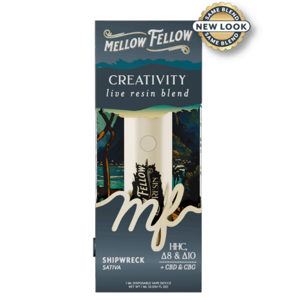 Mellow Fellow Clarity Blend - Live Resin 1ml Disposable Vape - Lemon Skunk (Sativa Dominant) - Image 2