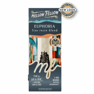 Mellow Fellow Euphoria Blend - Live Resin 1ml Disposable Vape - i-95 Kush (Sativa Dominant)
