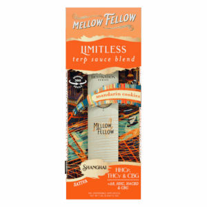 Mellow Fellow Limitless Blend - Terp Sauce 1ml Disposable Spinner Vape - Mandarin Cookies (Sativa)