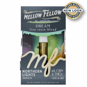 Mellow Fellow Dream Blend 1ml Live Resin Vape Cartridge - Northern Lights (Indica)