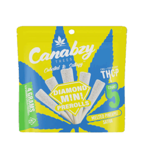 Canabzy THC-P Diamond Mini Preroll 4G 5ct - Melted Pineapple - Sativa