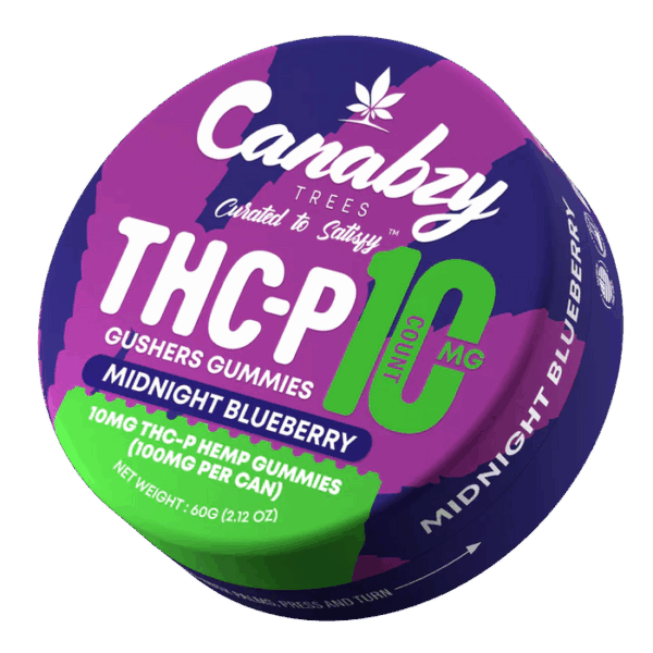Canabzy THC-P Gushers Gummies 10ct - Midnight Blueberry