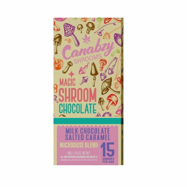 Canabzy Chocolate Magic Shroom 50g - Milk Chocolate Salted Caramel