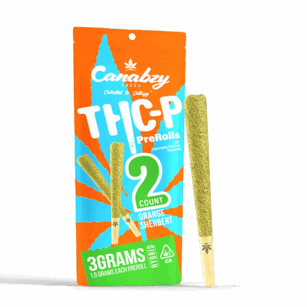 Canabzy THC-P Preroll 3G 2ct - Orange Sherbert - Hybrid
