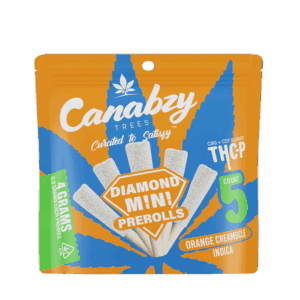 Canabzy THC-P Diamond Mini Preroll 4G 5ct - Orange Creamsicle - Indica