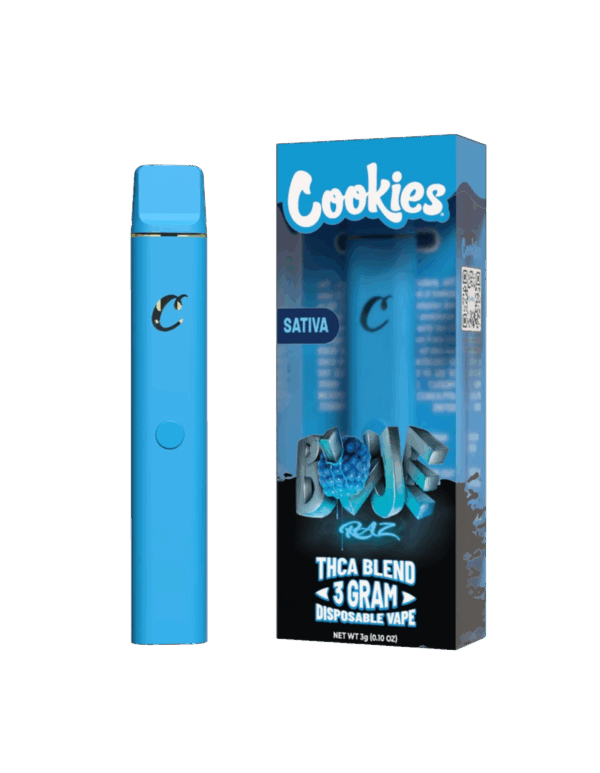 Cookies THC-A Blend Disposable vape 3G Blue Raz Sativa
