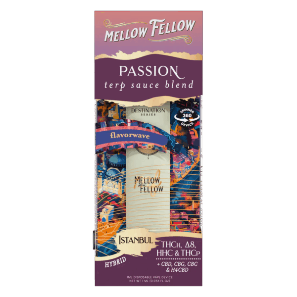 Mellow Fellow Passion Blend - Terp Sauce 1ml Disposable Spinner Vape - Flavorwave (Hybrid)