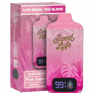 7.5ML Disposable - Live Resin • THC Blend - Pink Cherry Gelato - Sativa