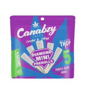 Canabzy THC-P Diamond Mini Preroll 4G 5ct - Purple Gelato - Hybrid