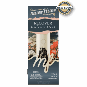 Mellow Fellow Recover Blend - Live Resin 1ml Disposable Vape - Zoap (Indica Dominant)