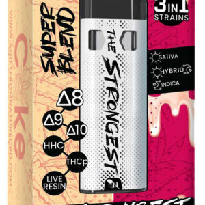 THE STRONGEST - SUPER BLEND THC 3000MG -CAKE/RED VELVET - 3IN1 - Sativa - Hybrid - Indica