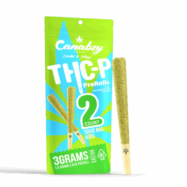 Canabzy THC-P Preroll 3G 2ct - Sour Bad Kids - Sativa