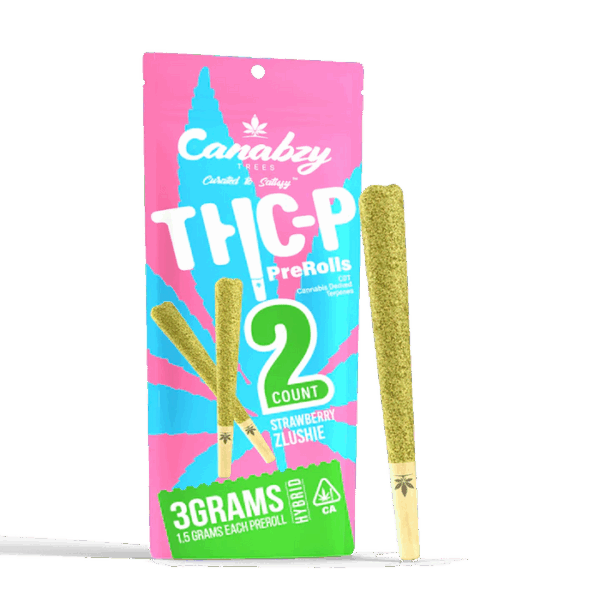 Canabzy THC-P Preroll 3G 2ct - Strawberry Zlushie - Hybrid