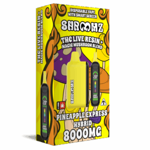Shroomz Thc Live Resin + Magic Mushroom Blend Disposable – 8G Pineapple Express - Hybrid