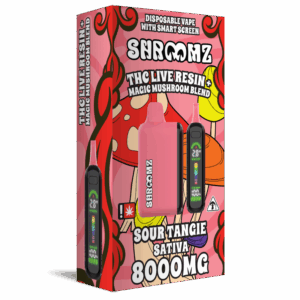 Shroomz Thc Live Resin + Magic Mushroom Blend Disposable – 8G Sour Tangie - Sativa