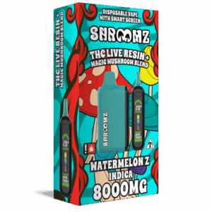 Shroomz Thc Live Resin + Magic Mushroom Blend Disposable – 8G Watermelon z - Indica