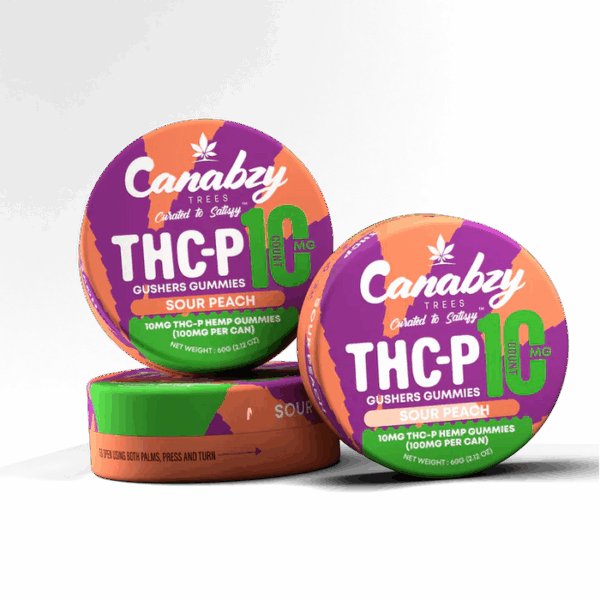 Canabzy THC-P Gushers Gummies 10ct - Sour Peach - Image 2