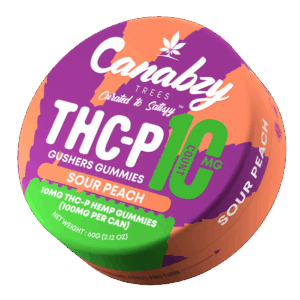 Canabzy THC-P Gushers Gummies 10ct - Sour Peach