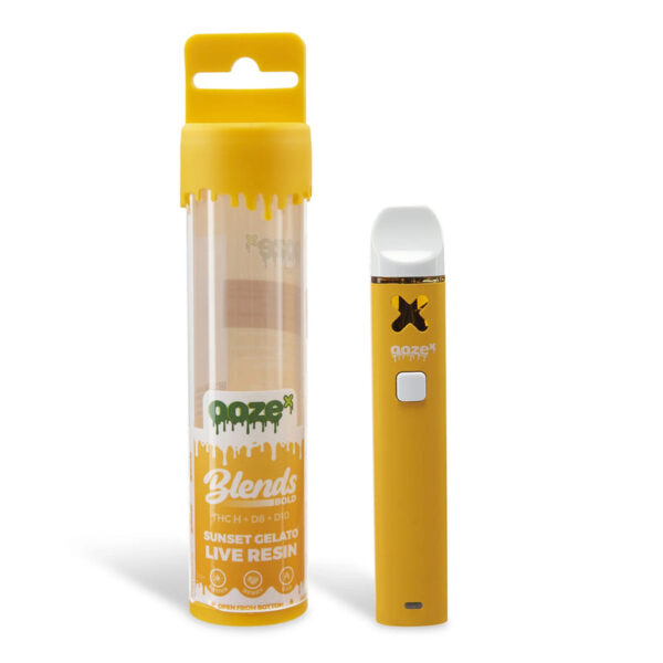 OozeX 2ml Disposable Delta Blends - Sunset Gelato Live - Image 2
