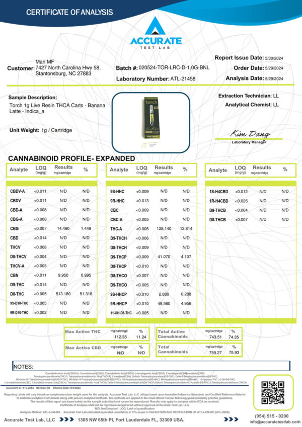 1G CARTRIDGE // 510 Banana Latte | Indica - Image 4