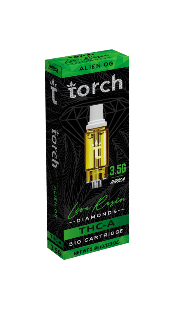 Torch Alien OG THC-A Live Resin Diamonds 510 Cartridge 3.5G INDICA