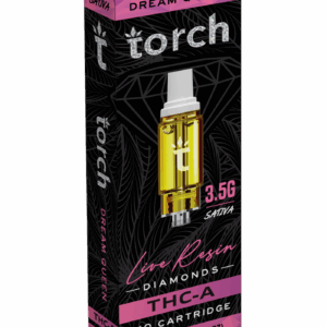 Torch Dream Queen THC-A Live Resin Diamonds 510 Cartridge 3.5G SATIVA