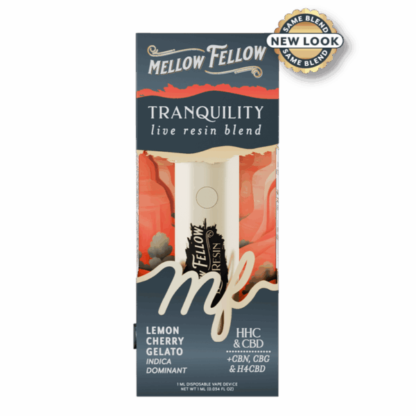 Mellow Fellow Recover Blend - Live Resin 1ml Disposable Vape - Zoap (Indica Dominant)