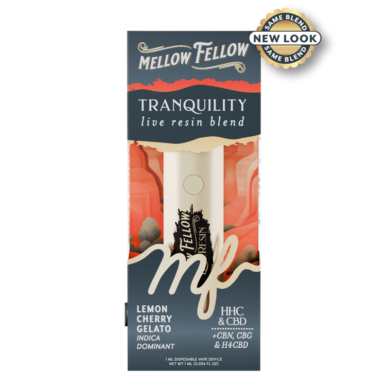 Mellow Fellow Recover Blend - Live Resin 1ml Disposable Vape - Zoap (Indica Dominant)