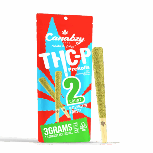 Canabzy THC-P Preroll 3G 2ct - Watermelon Frosty - Sativa