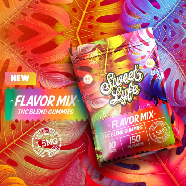 Flavor Mix THC Gummies - 10 Count | 150mg THC Blend - Image 2