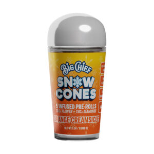 Big Chief Snow Cones Infused Pre-Rolls THCa Flower+THC-A Diamonds 2.5G (5ct) Orange Creamsicle - Sativa