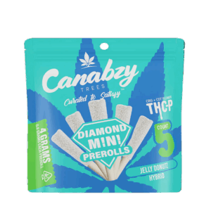 Canabzy THC-P Diamond Mini Preroll 4G 5ct - Jelly Donutz - Hybrid