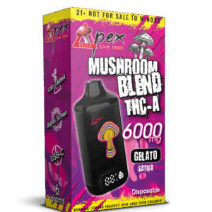 Gelato Disposable Premium Vape Pen Mushroom Blend 6000mg - Sativa