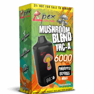 Pineapple Express Disposable Premium Vape Pen Mushroom Blend 6000mg - Indica