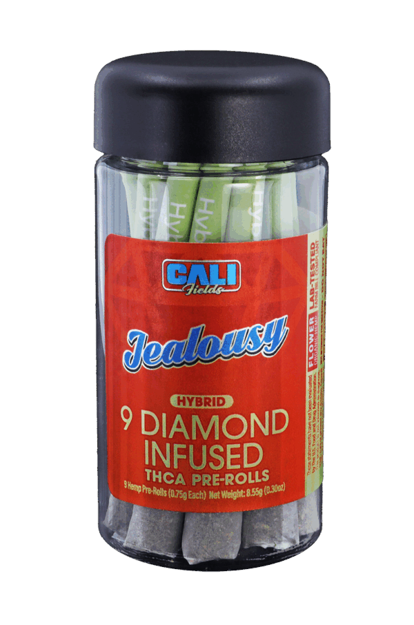 Cali Fields — Jealousy Diamond Infused THCA Pre-Rolls (Hybrid)