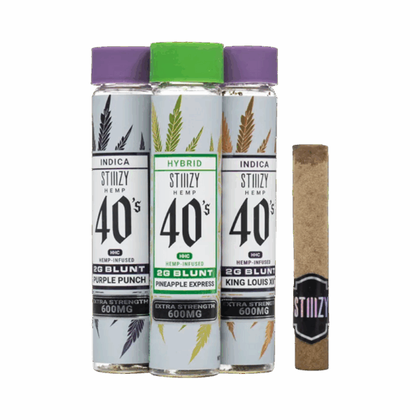 STIIIZY Hemp 40's Blunt - 2 Gram, King Louis XII - Indica - Image 2
